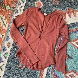 Free People We The Free tate long sleeve layering top XS